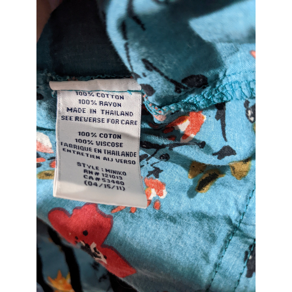 Eliana et Lena Paris Miniko Blue Floral Top Size 8Y-9Y - Picture 4 of 10